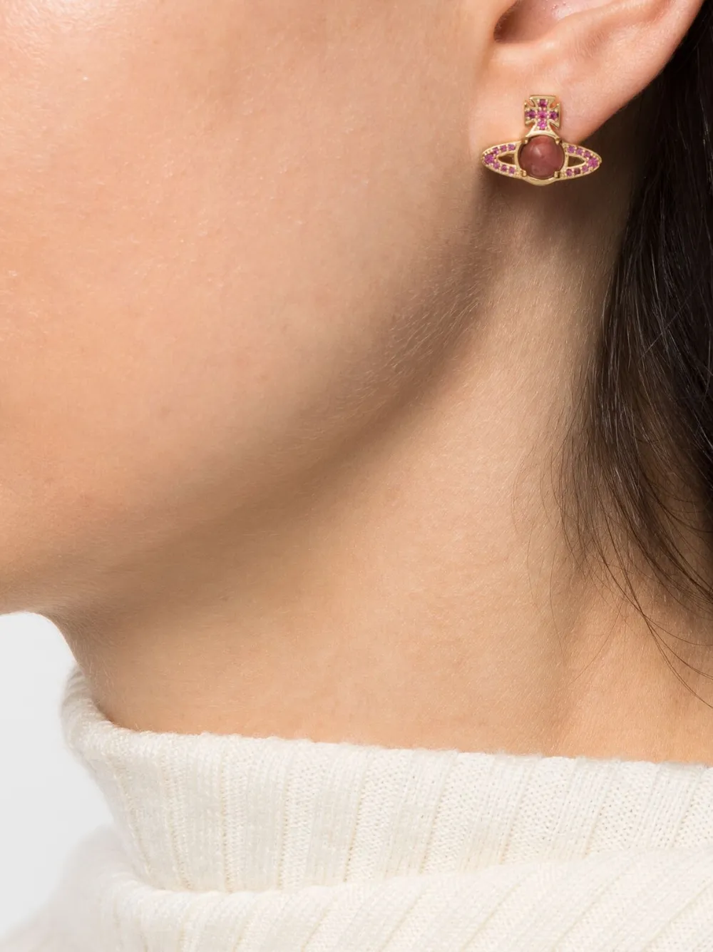 Vivienne Westwood Orbcrystal Embellished Earrings Farfetch