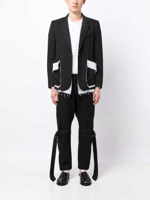 Sulvam フレイド パンツ | ブラック | FARFETCH JP