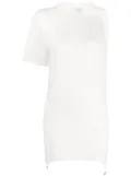 Courrèges asymmetric mini dress - White