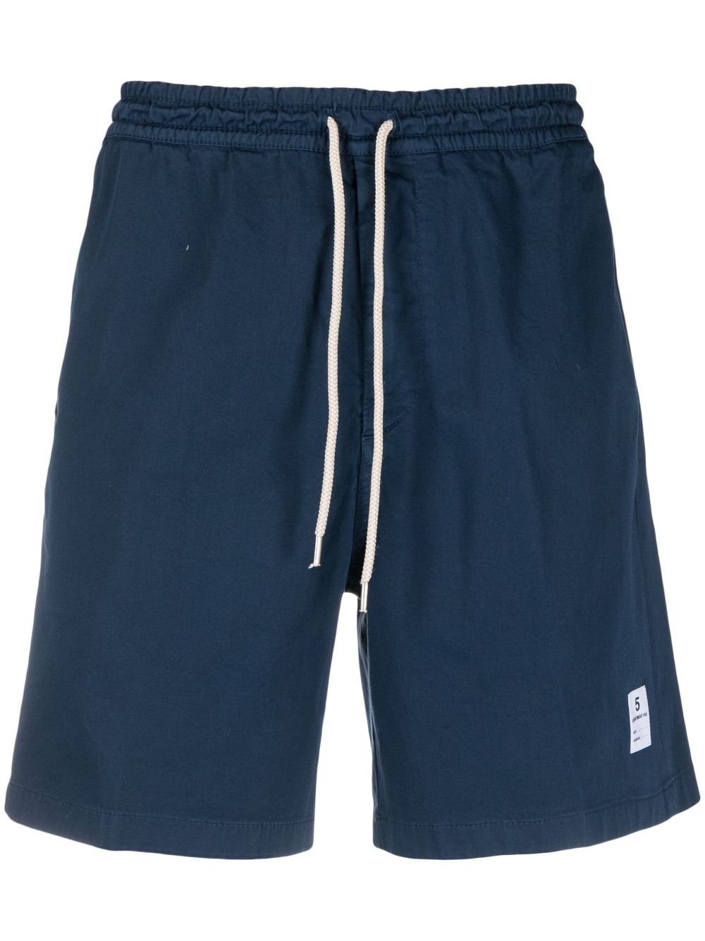 drawstring stretch-cotton shorts