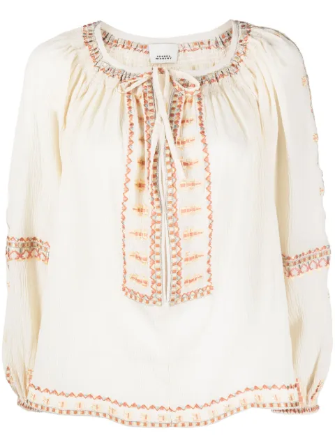 ISABEL MARANT Clive sequin-embellished blouse