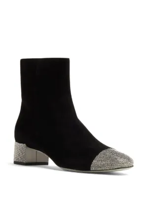 ブーツその他 Rene Caovilla High-Leg Knitted Boots With Rhinestone Rene Caovilla Swarovski Embellished Sock Boots - Size 37.5
