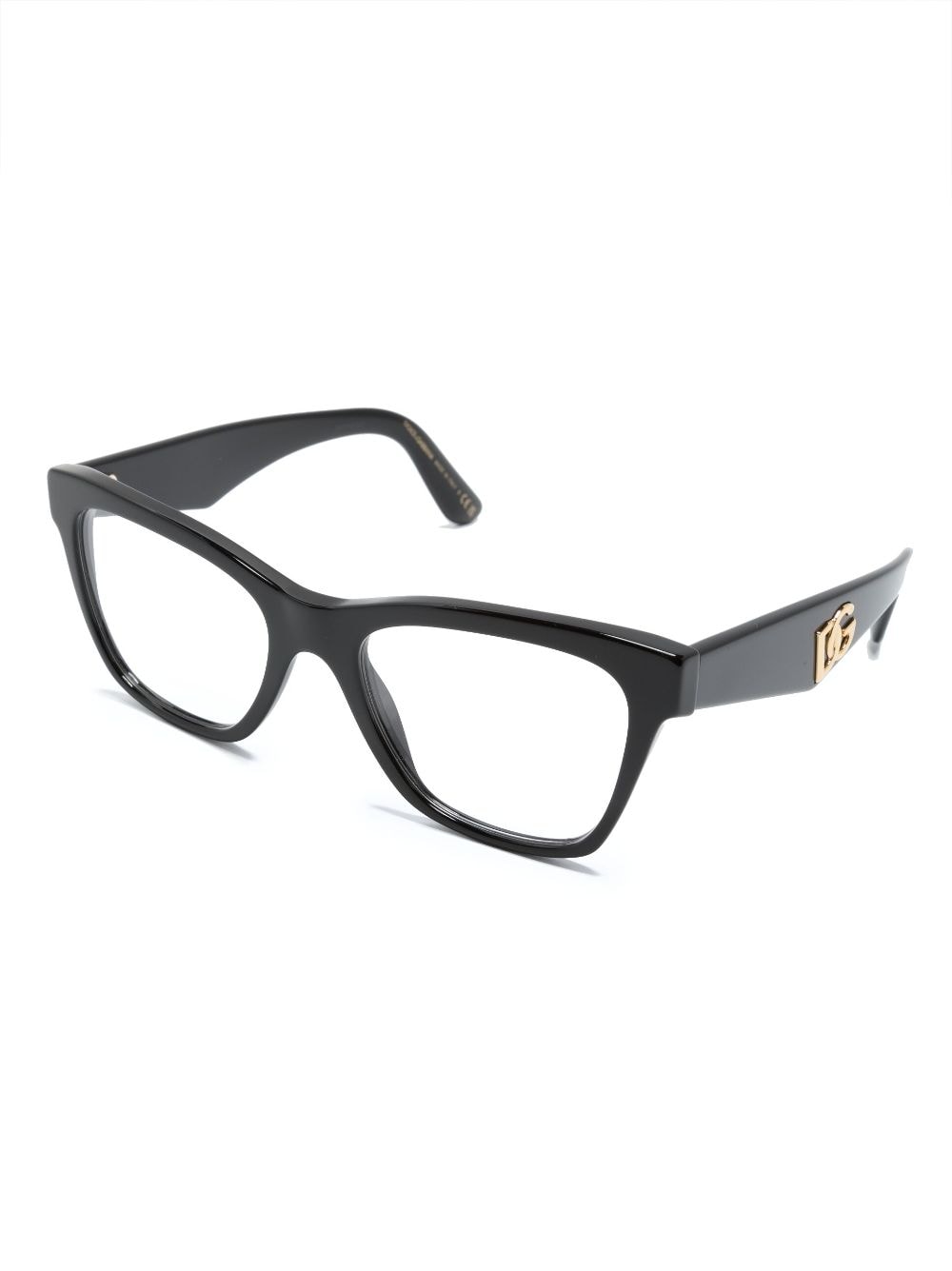 Dolce & Gabbana Eyewear square-frame clear-lenses glasses - Zwart