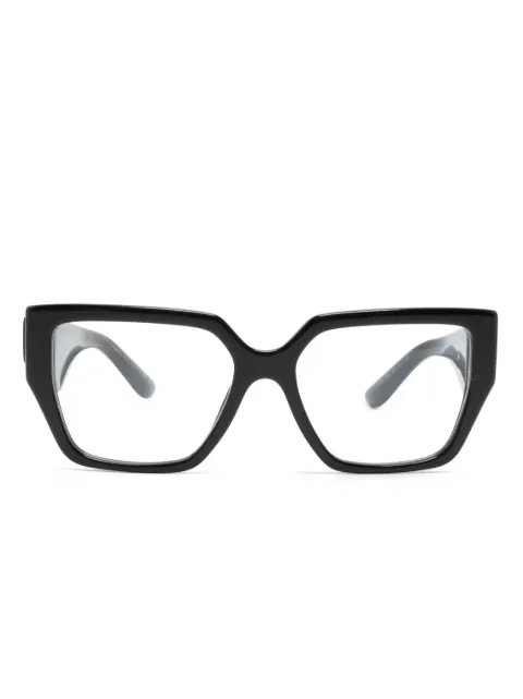 Dolce & Gabbana Eyewear logo-plaque square-frame glasses