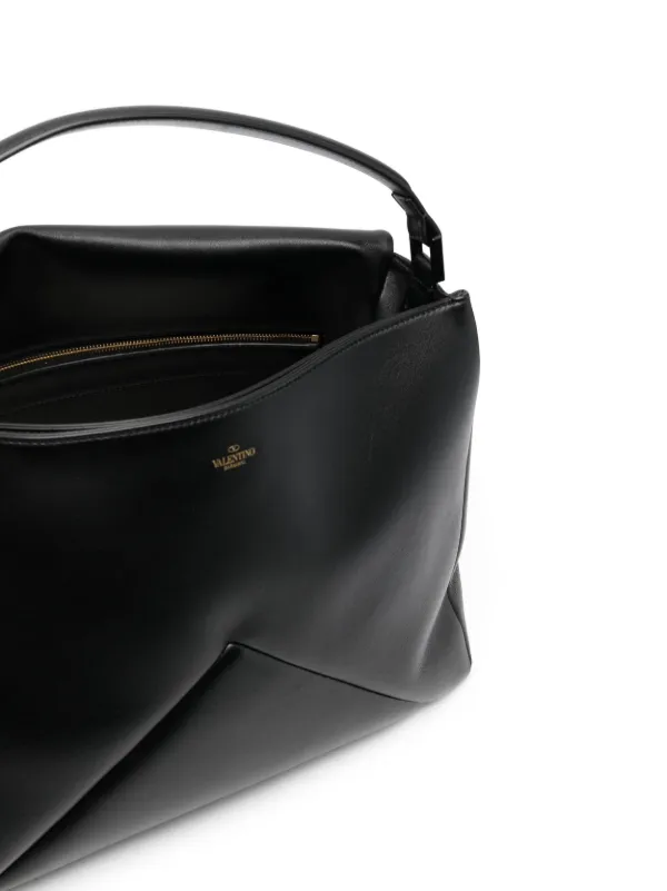 Valentino Garavani One Stud Leather Tote Bag | Black | FARFETCH