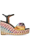 Kurt Geiger London Kensington 105mm metallic-threading espadrilles - Black