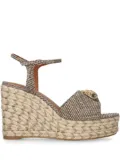 Kurt Geiger London Kensington 105mm crystal-embellished espadrilles - Neutrals
