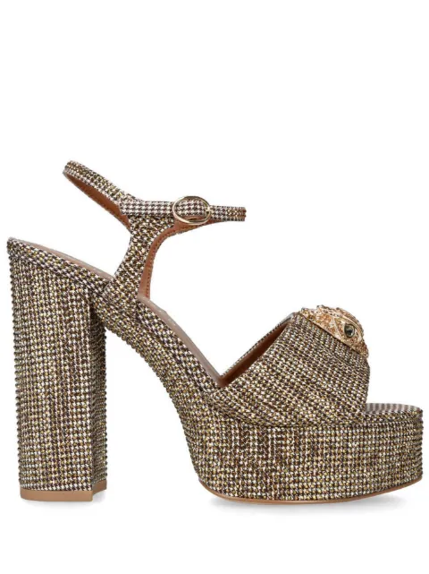 Kurt Geiger London Kensington Platform 125mm houndstooth sandals