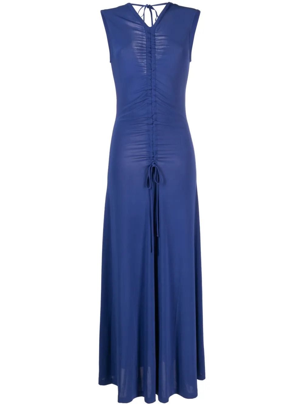 PAUL SMITH RUCHED JERSEY MAXI DRESS