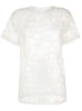 P.A.R.O.S.H. short-sleeved lace T-shirt - White