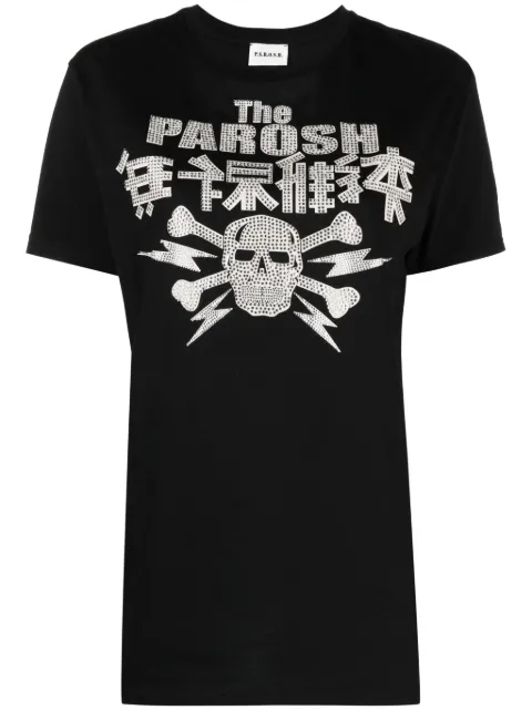 P.A.R.O.S.H. logo-embellished cotton T-shirt