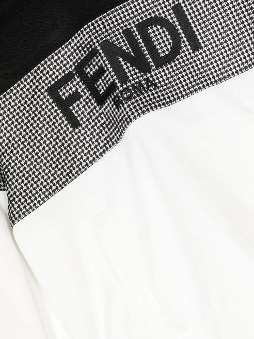 Fendi Kids Hoodie met logoprint Wit