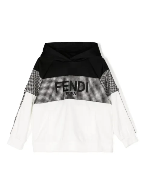 Fendi Kids logo-print long-sleeve hoodie 