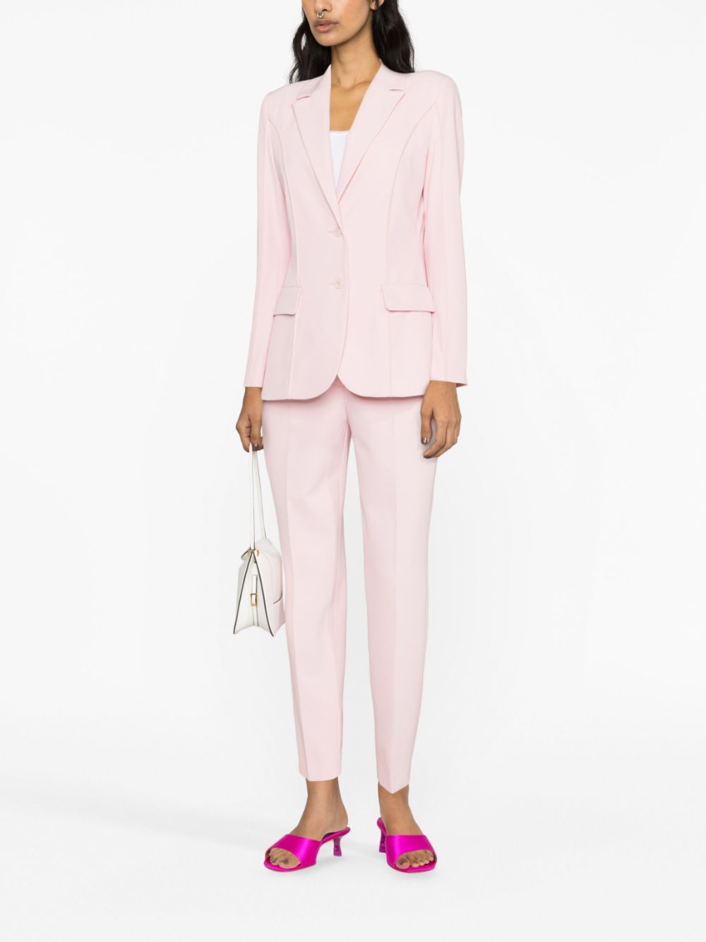 Boutique Moschino Blazer met enkele rij knopen - Roze