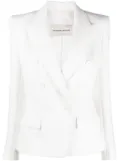 Alexandre Vauthier double-breasted peak lapel blazer - White