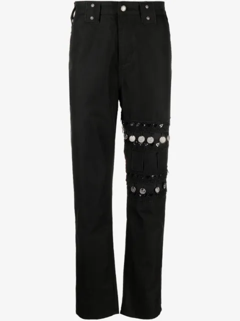 Youths In Balaclava coin-detail straight-leg jeans