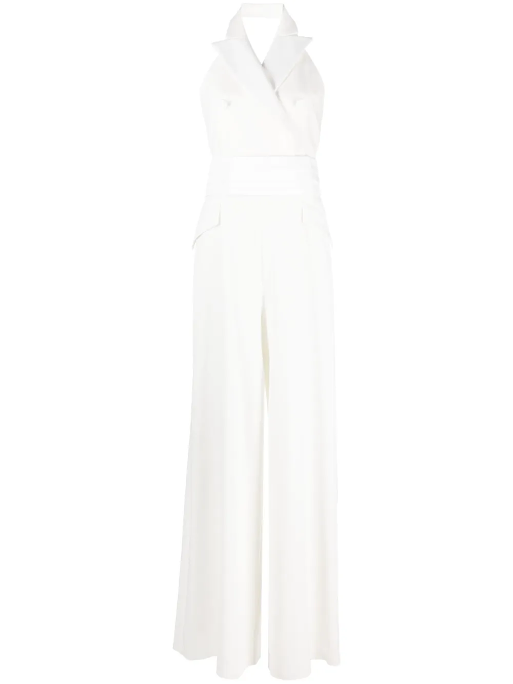 Max Mara tailored halterneck jumpsuit | White | Image 1