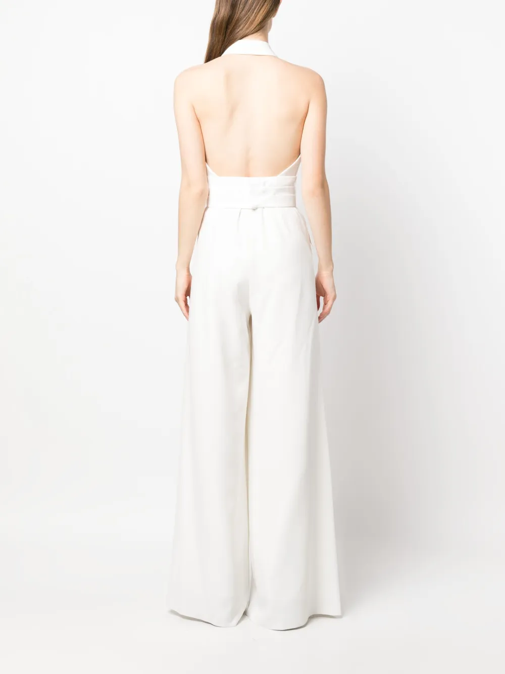 Max Mara Jumpsuit met halternek Wit
