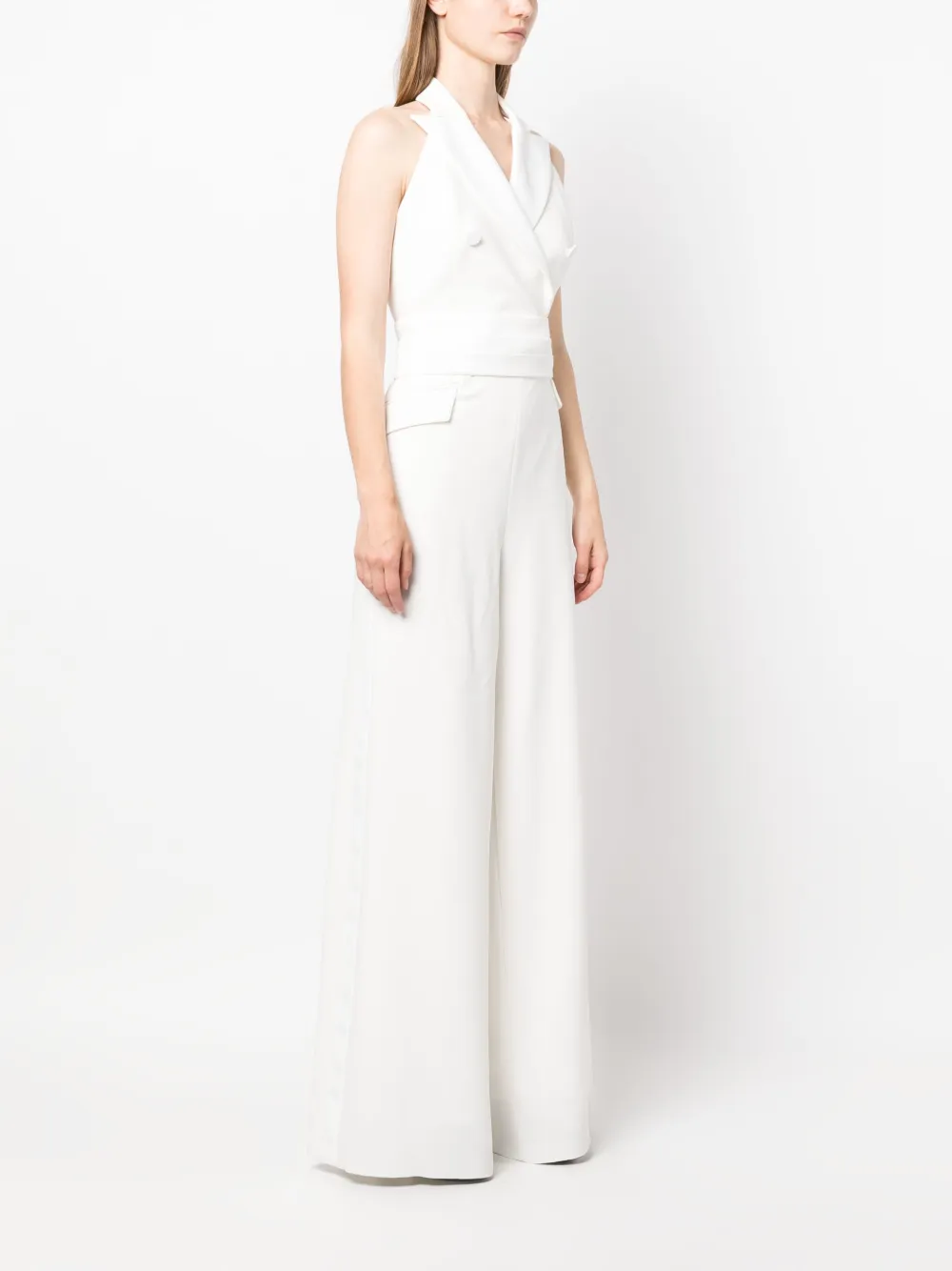 Max Mara Jumpsuit met halternek Wit