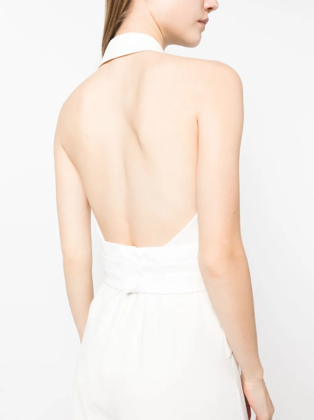 Max Mara Jumpsuit met halternek Wit