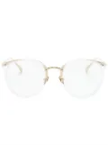 Linda Farrow Calthorpe oval-frame glasses - Gold