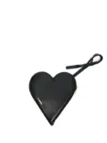 Jil Sander logo-lettering heart-shape wallet - Black