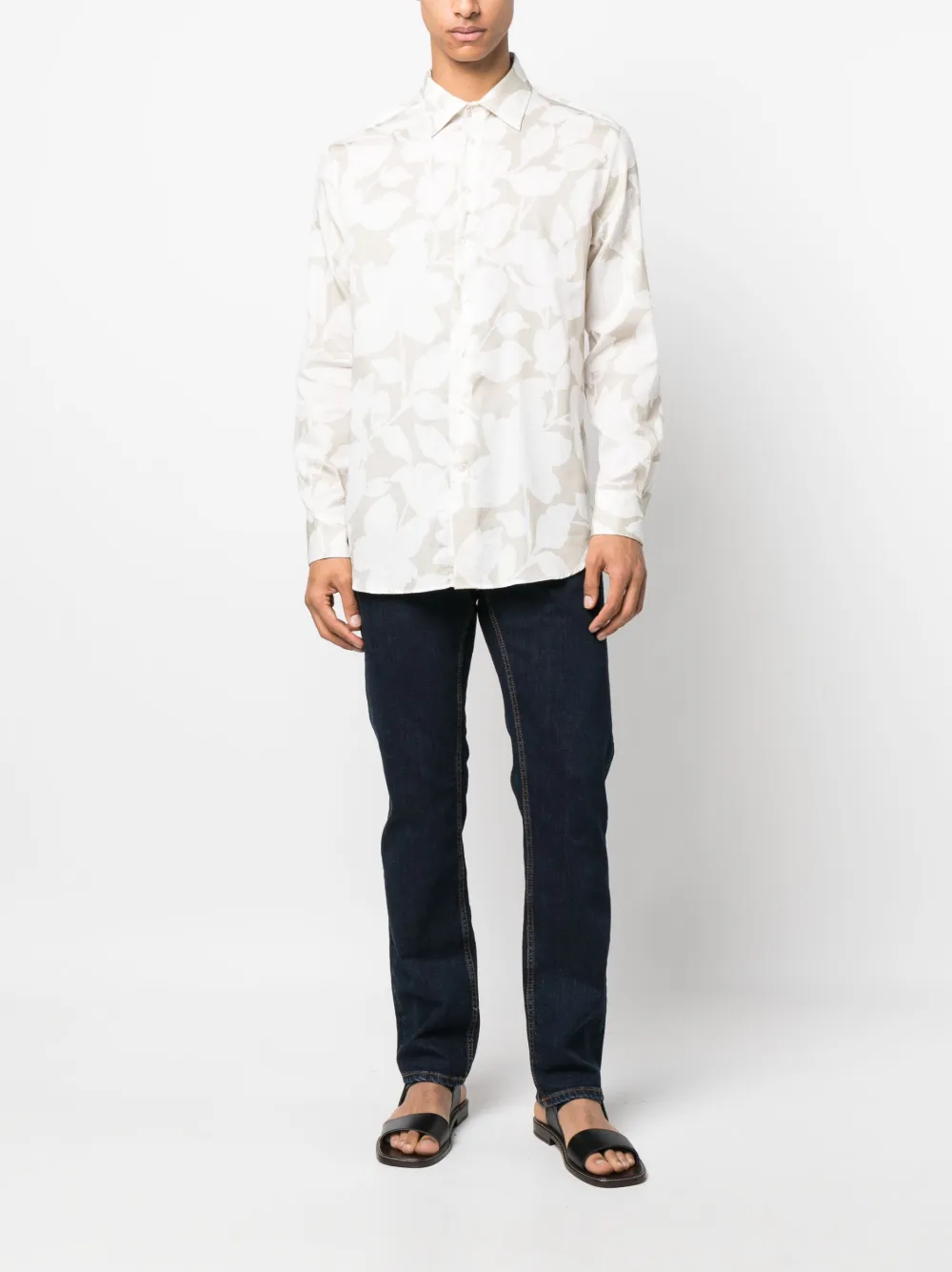 ETRO Overhemd met bloemenprint - Wit