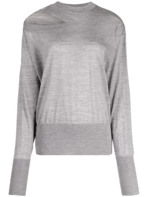 Stella McCartney fine-knit cut-out jumper 