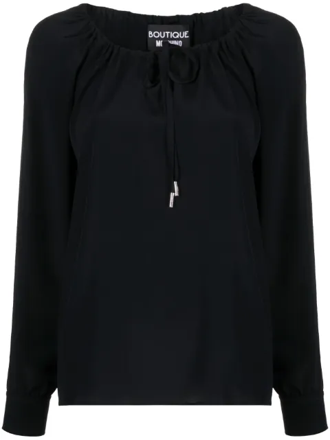 Boutique Moschino drawstring blouse