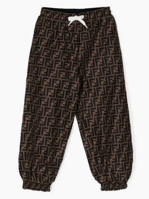 Fendi Kids FF-logo print track pants 