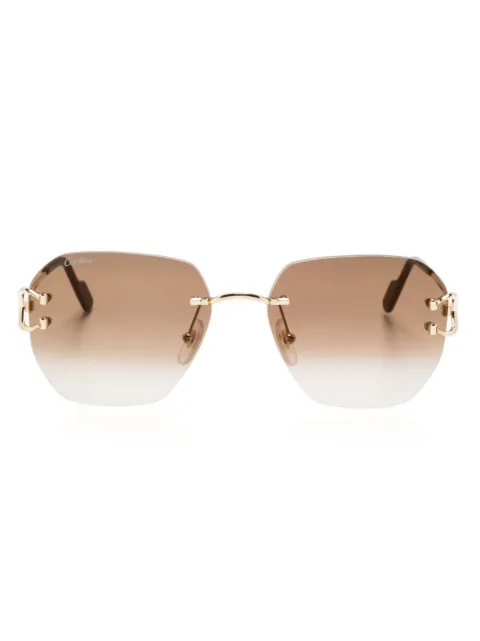 Cartier Eyewear Signature C rimless sunglasses