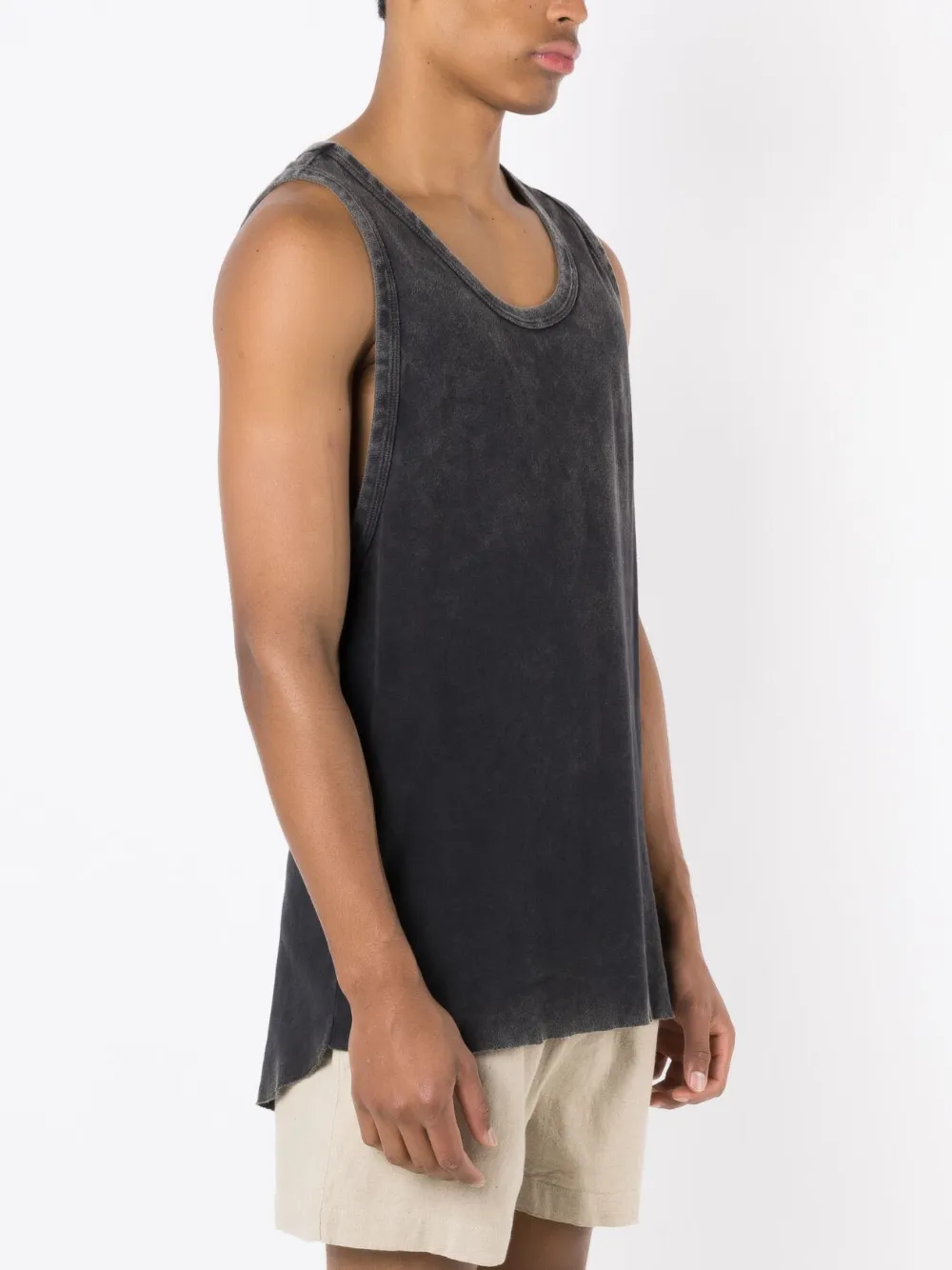 Osklen Geribbelde tanktop Zwart
