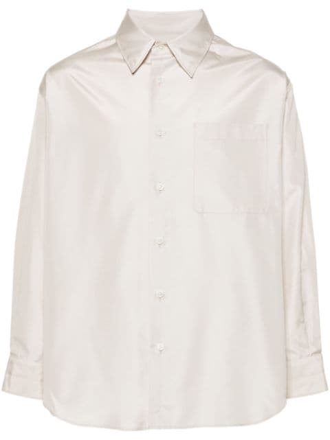 LEMAIRE long-sleeve silk shirt