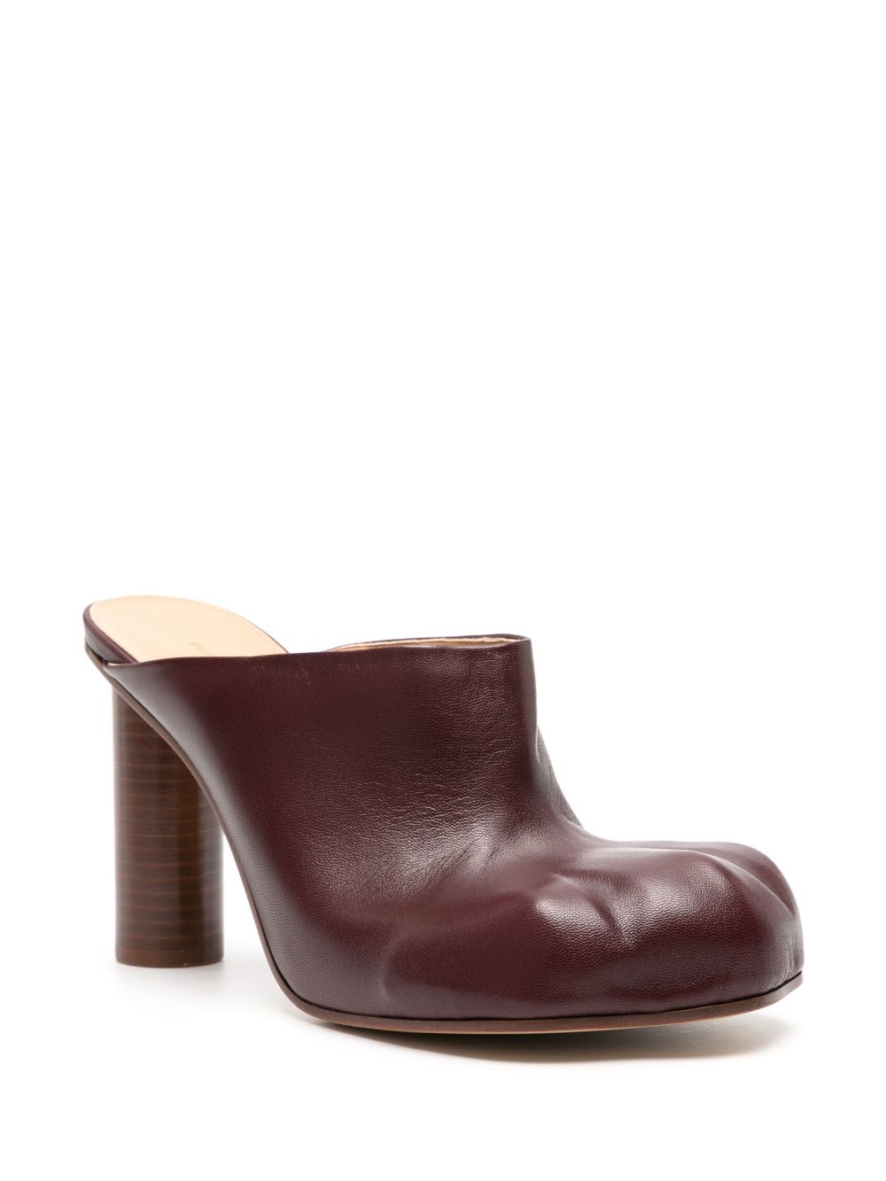 JW Anderson Paw 100mm leather mules - Rood