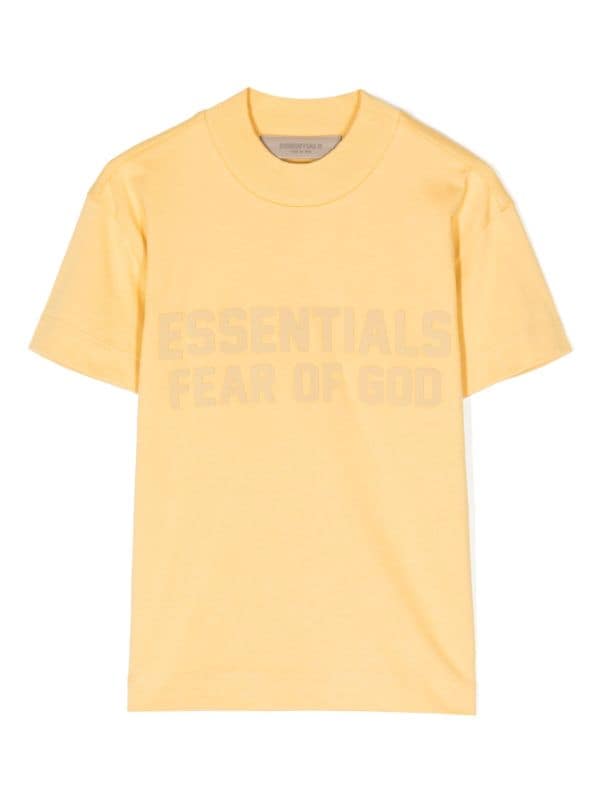 FEAR OF GOD ESSENTIALS KIDS logo-embossed Cotton T-shirt - Farfetch