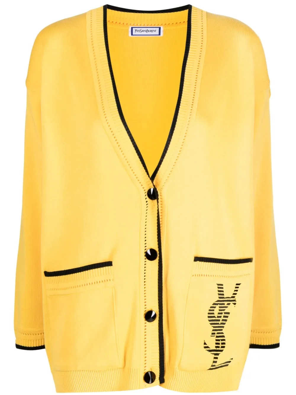 Pre-owned Saint Laurent 1990-2000 In 黄色
