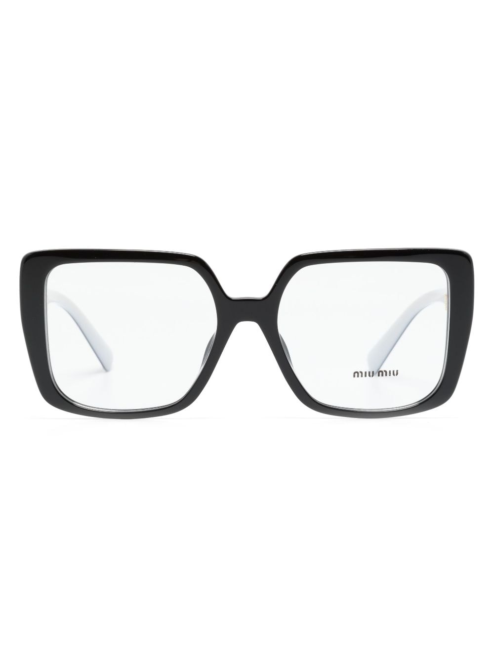 Miu Miu Oversized-frame Optical Glasses In Black