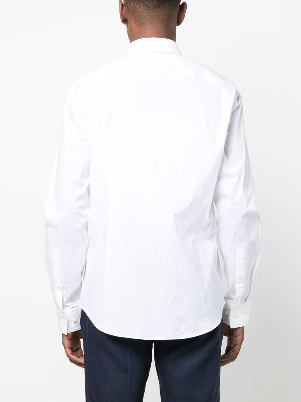 HUGO LOGO-COLLAR LONG-SLEEVE SHIRT 