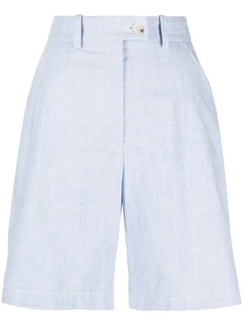 Kenzo short en lin - Bleu - Kenzo - Modalova