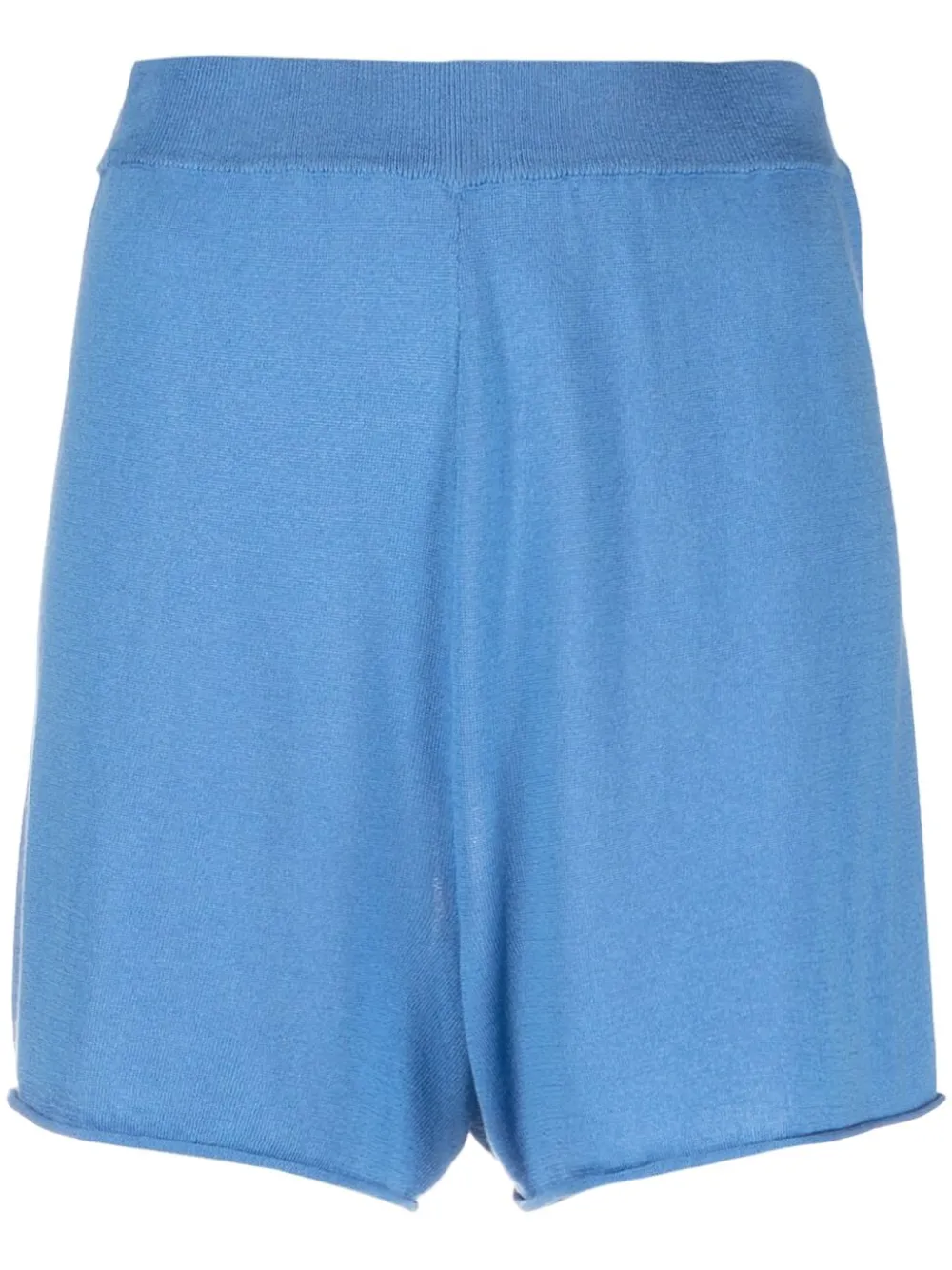 Chinti and Parker logo-embroidered knitted shorts - Blue