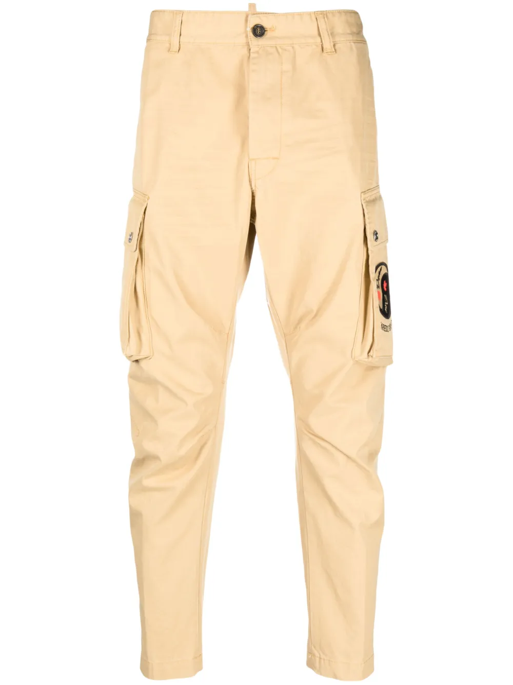 Dsquared2 Tapered-leg Cargo Pants In Neutrals