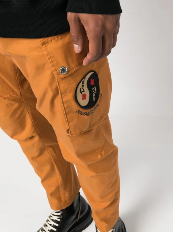 DSQUARED2 オレンジ　カーゴパンツ　50 DSQUARED2 テーパード カーゴパンツ | オレンジ | FARFETCH JP