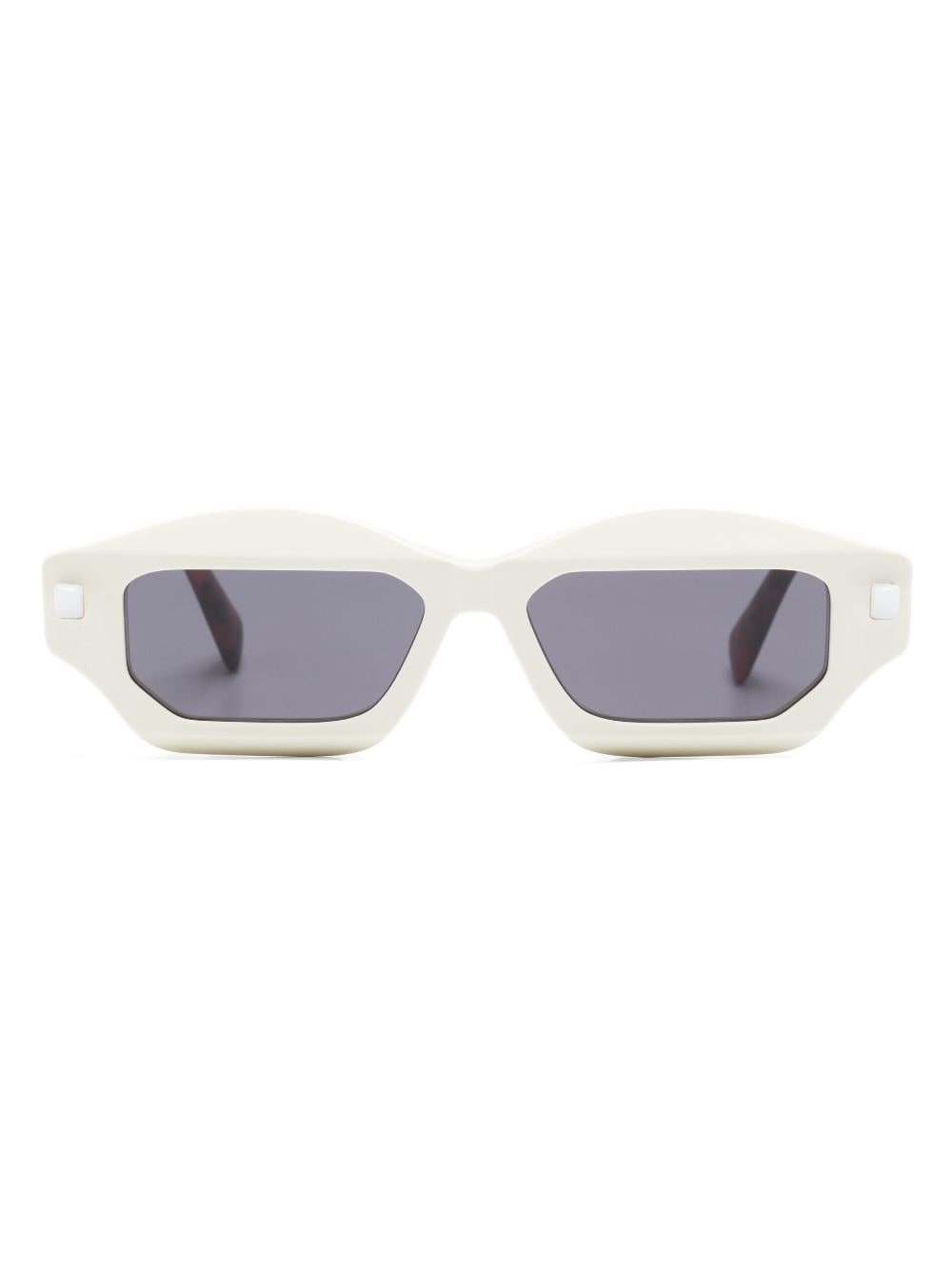 Kuboraum Q6 Square-frame Sunglasses In White