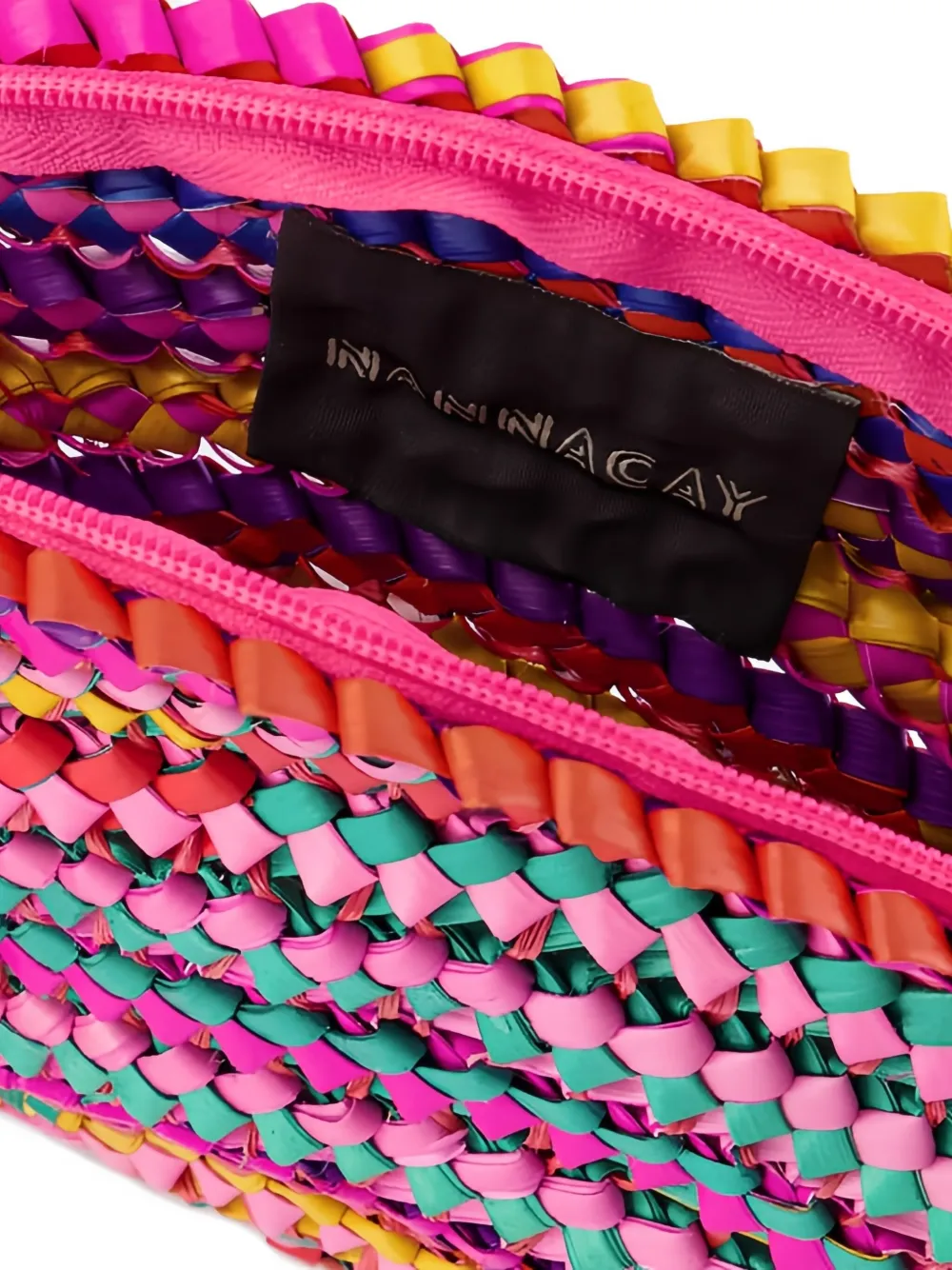 Nannacay Valentina Dreamscape Clutch Bag In Pink