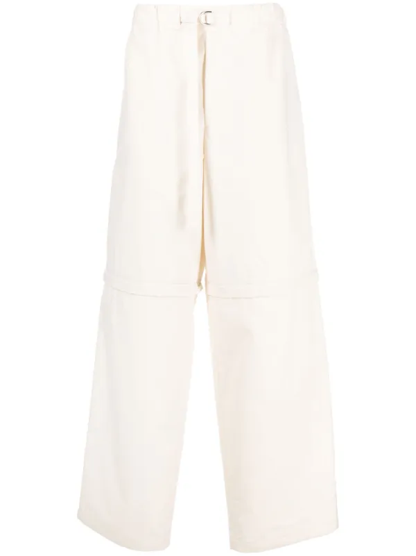 パンツ JIL SANDER Drawstring Trouseres 44 White 20121000_50071989_600.jpg