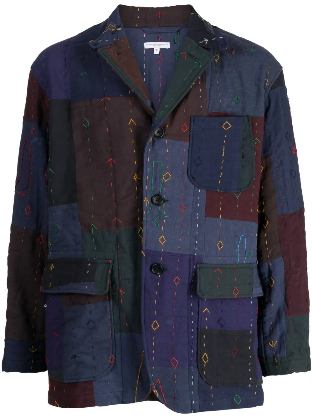 blazer high patchwork