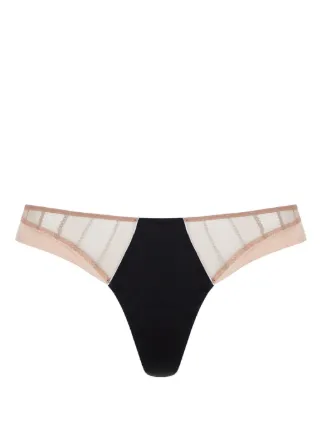 Kiki De Montparnasse Muse Panelled Thong Neutrals FARFETCH