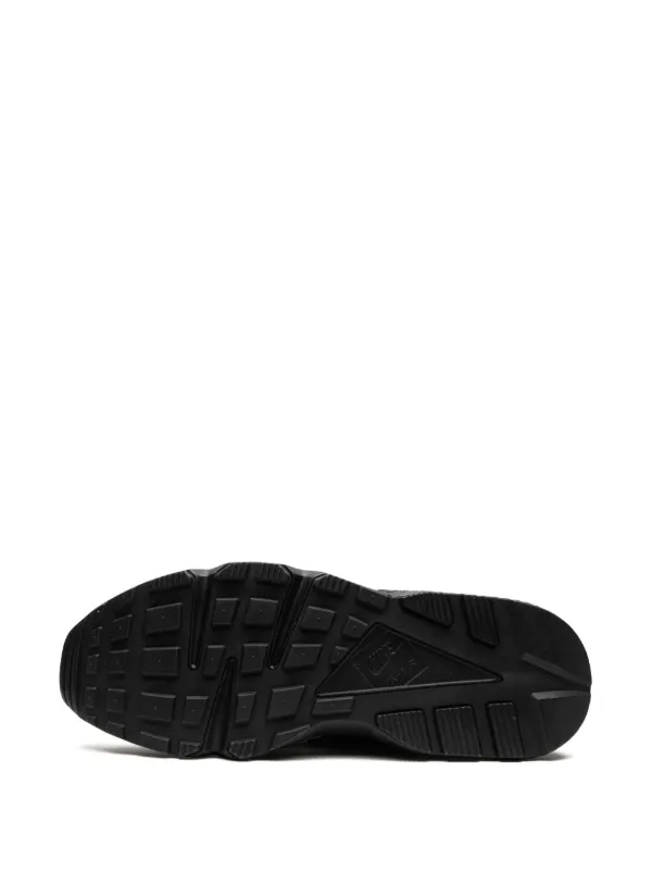 Black huaraches top white sole