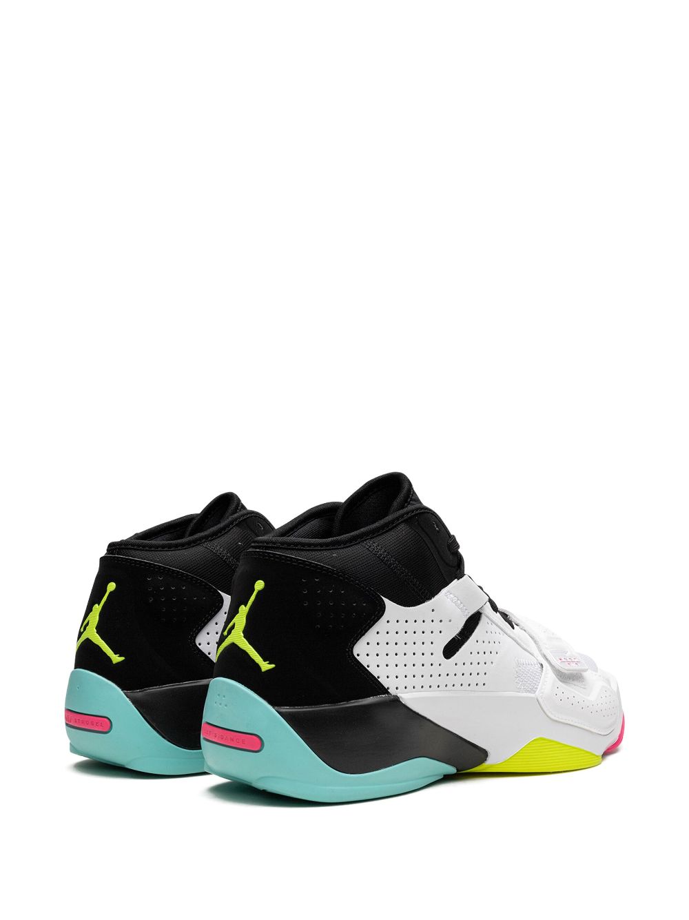 Shop Jordan Zion 2 "south Beach" Sneakers In White/volt-black-dynamic Turquoise