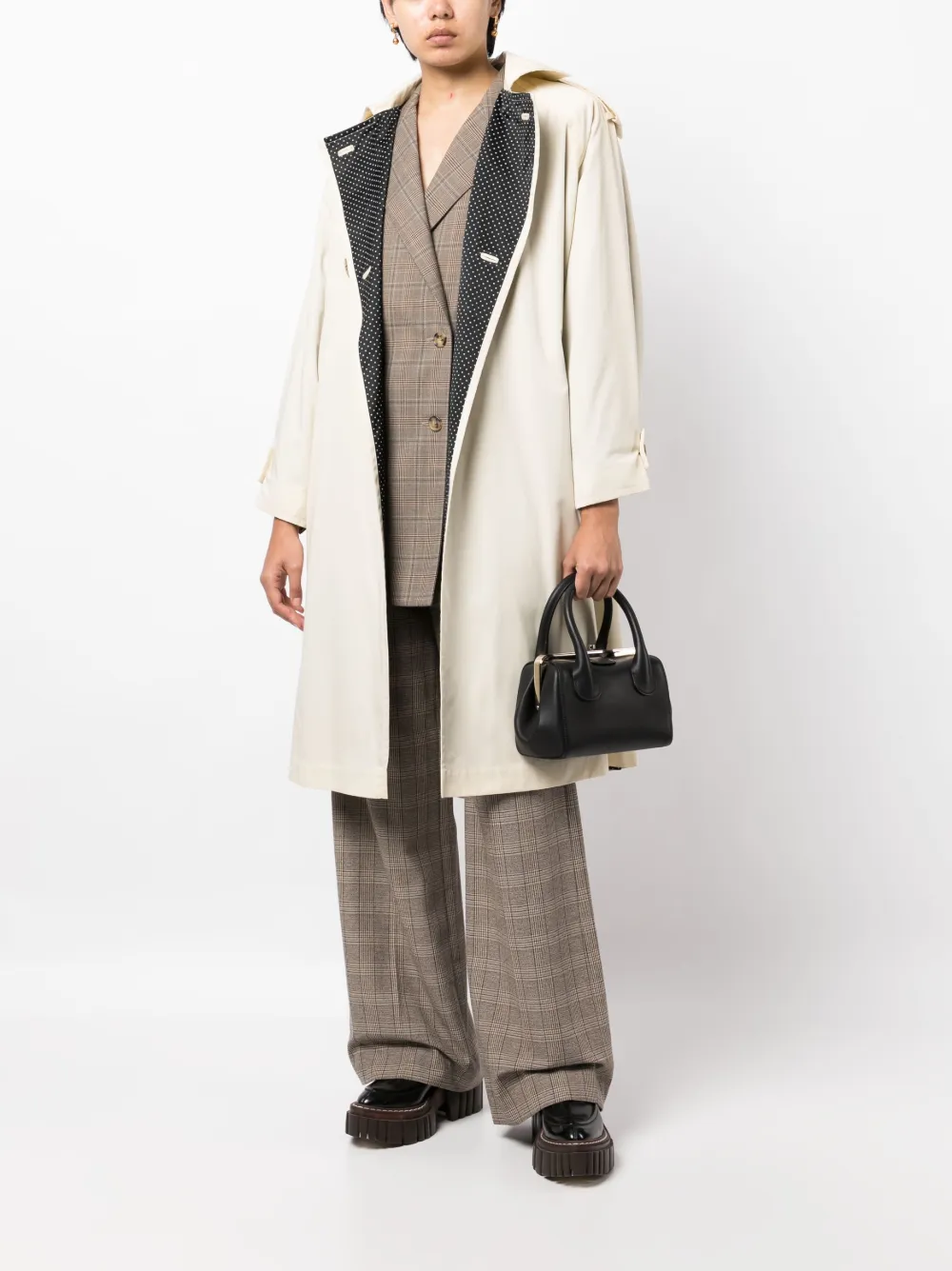 Christian Dior 1990-2000s pre-owned trenchcoat met ceintuur - Beige